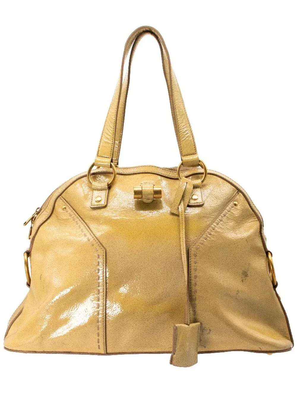 YSL Saint Laurent Muse Large Patent Satchel